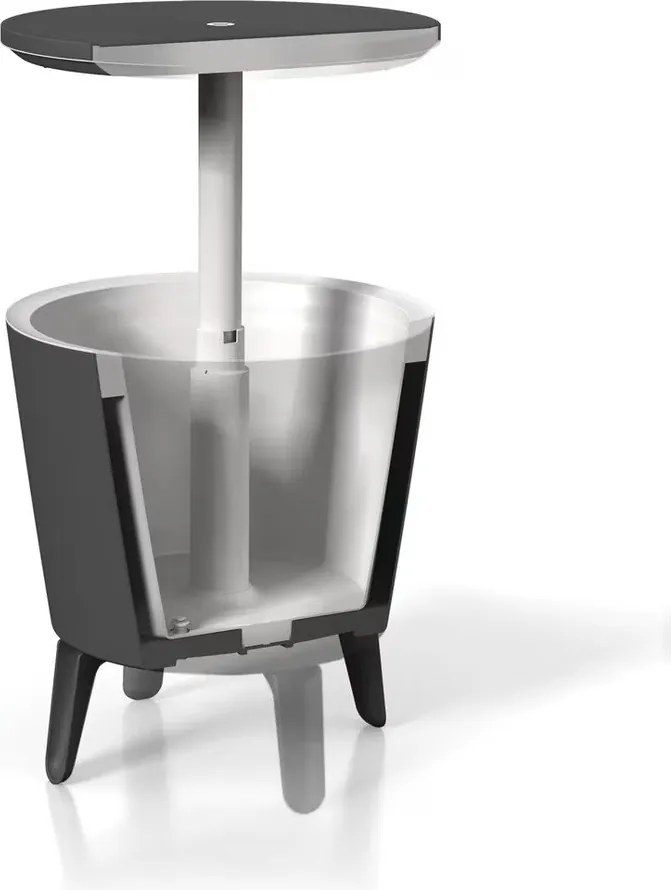 Plastikowy okrągły stolik ogrodowy z pojemnikiem na lód ø 49,5 cm Cool – Keter