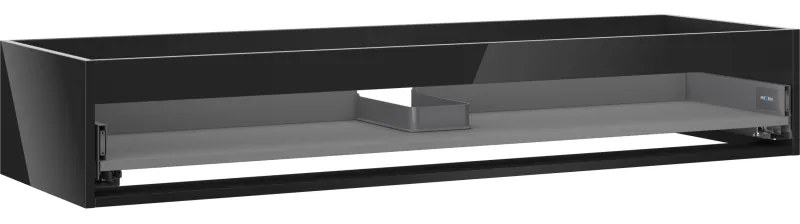 Mexen Box-A korpus szafki podumywalkowej 140 cm, 1 szuflada, czarny połysk - 91AX0-1400-235-1-70
