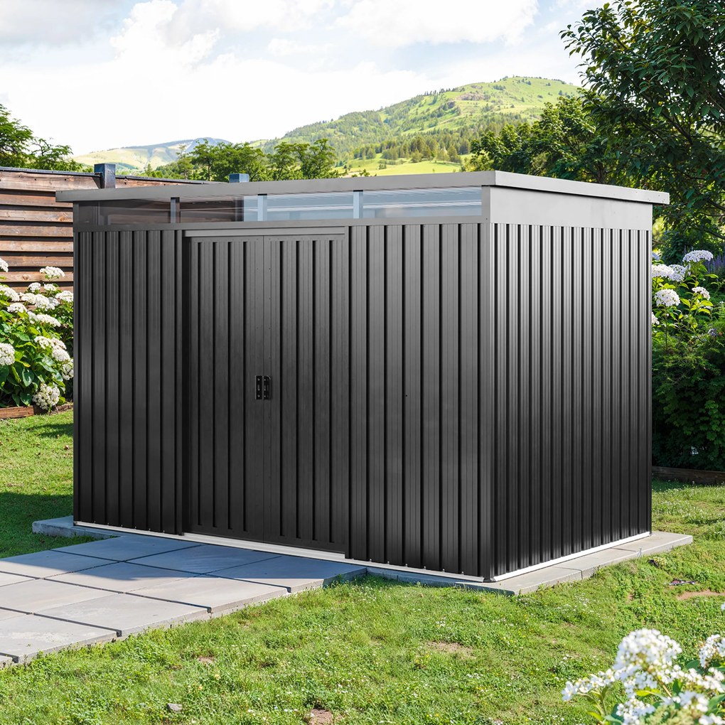 PRIMEYARD 260 x 160 cm Domek narzędziowy, szaroperłowy - (GFPV01011)