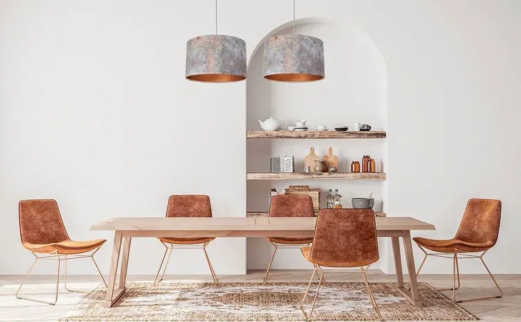 Nowoczesna lampa wisząca z miedzianym środkiem - S357 S4-M71