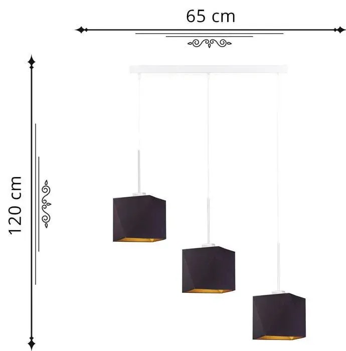 Lampa wisząca z abażurami nad stół - H0-G66