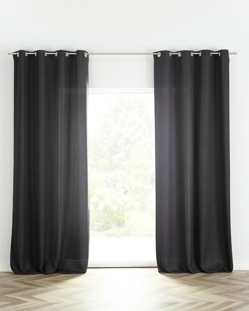 Zasłona BASIC na kółkach 140x280cm antracytowy 1 szt.