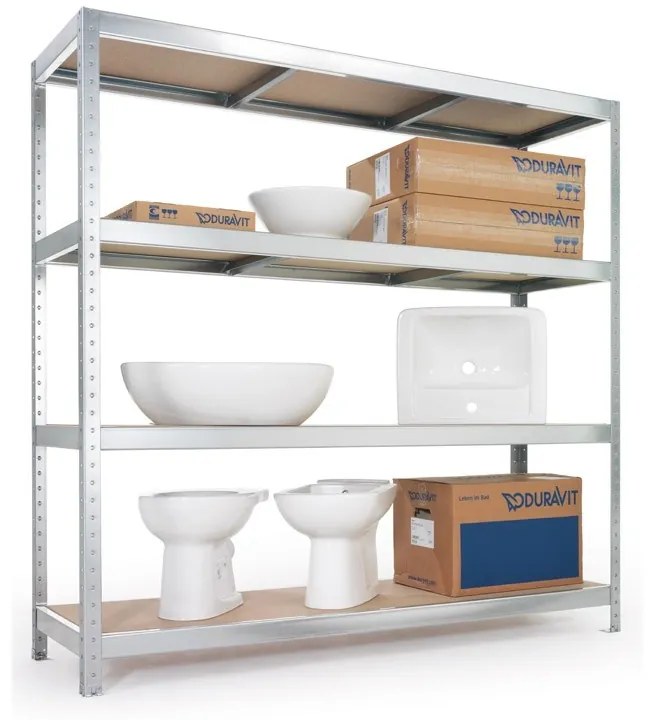 Półkowy regał, nośność 500 kg, 2470x2000x800 mm