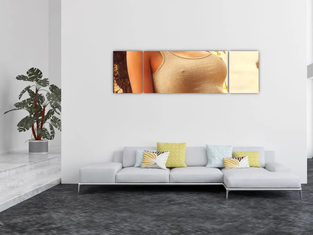 Obraz - Kobieta przy drzewie (170x50 cm)