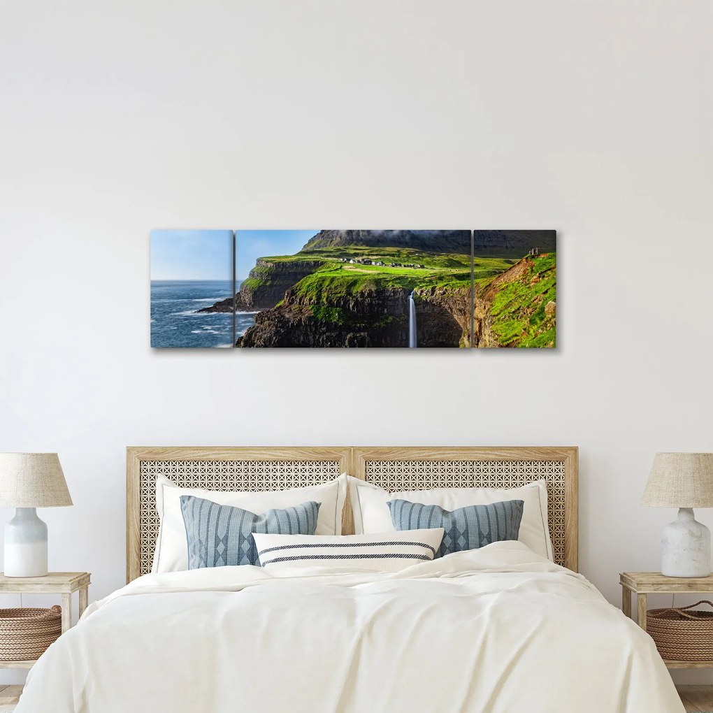 Obraz - Wodospad Múlafossur (170x50 cm)