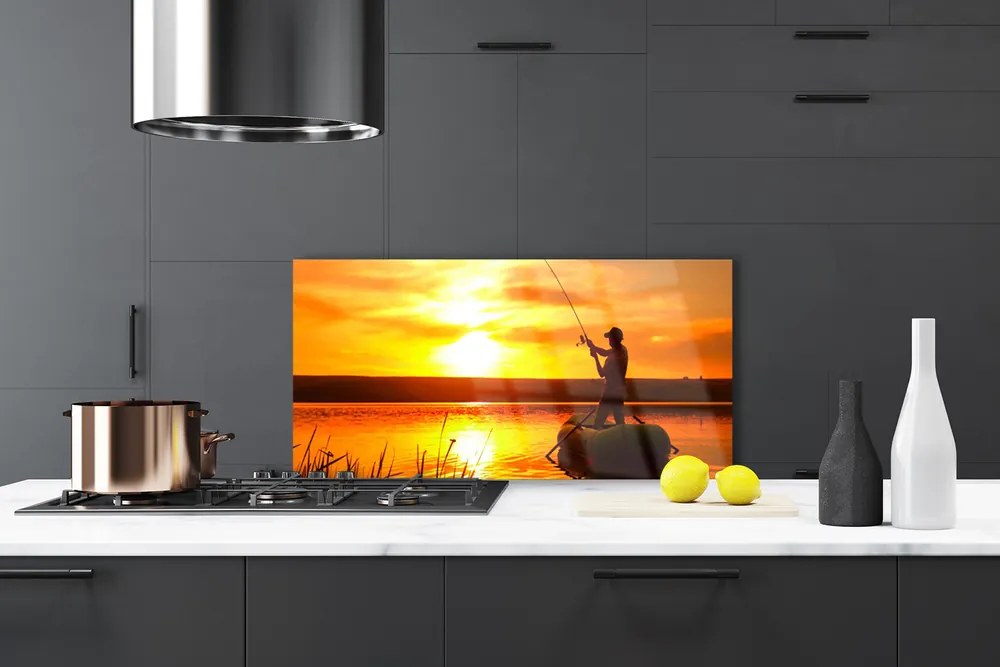 Panel Szklany Spokojny Wieczór nad Jeziorem