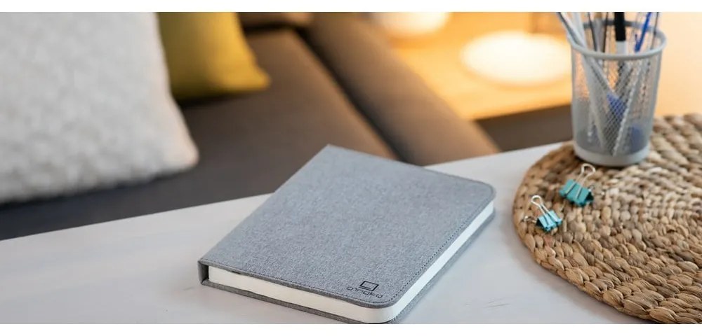 Szara dekoracja świetlna na USB Booklight – Gingko