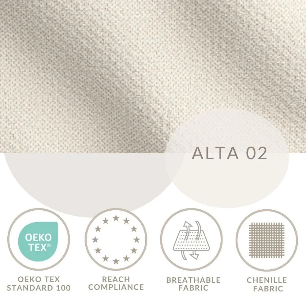 Beżowe tapicerowane łóżko dwuosobowe ze schowkiem ze stelażem 160x200 cm Lounge L – Maison de Rêve