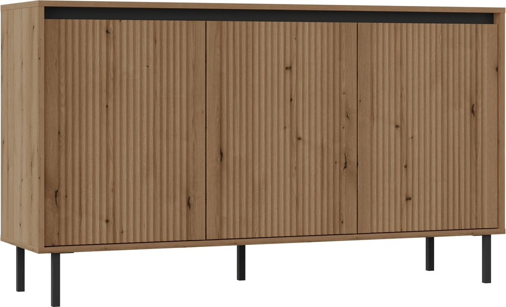 Komoda OSTIA - Dąb evoke coast / 149 cm / Bez szuflad