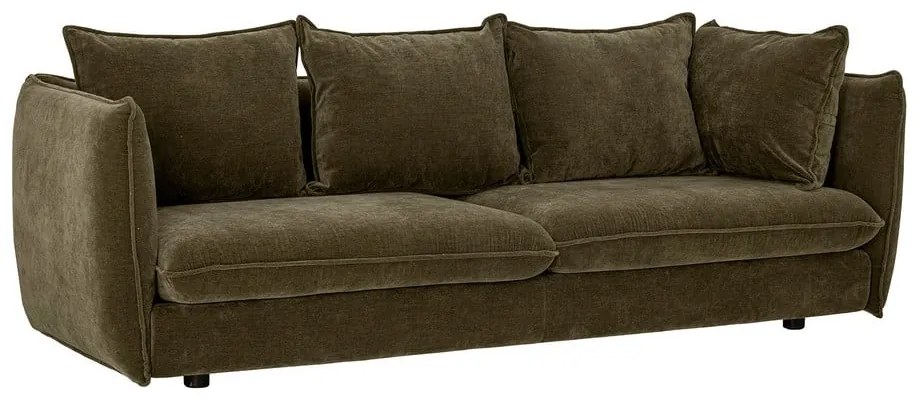 Ciemnozielona sofa 228 cm Austin – Bloomingville