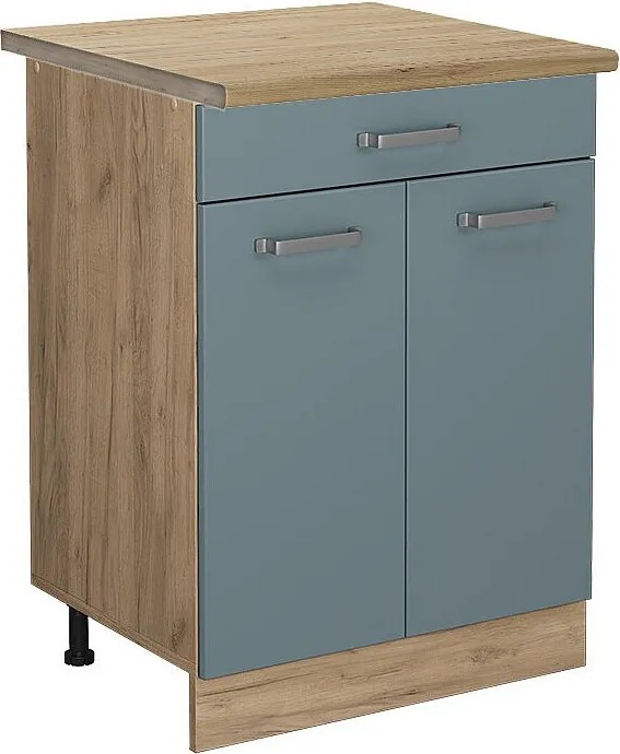 Szafka dolna do kuchni niebiesko-szary 60x60x81.6 r-line