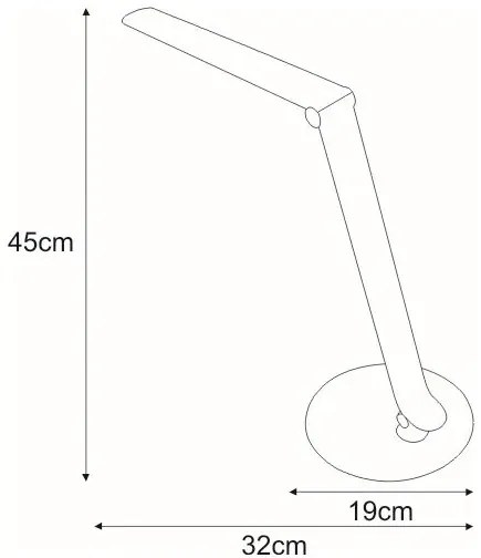 Czerwona Młodzieżowa Lampka Na Biurko Led L8-D09