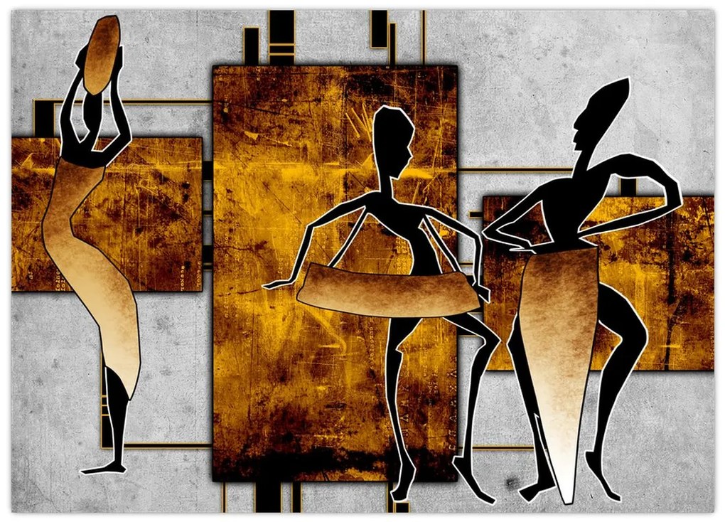 Obraz - Motywy kultury afrykańskiej (70x50 cm)
