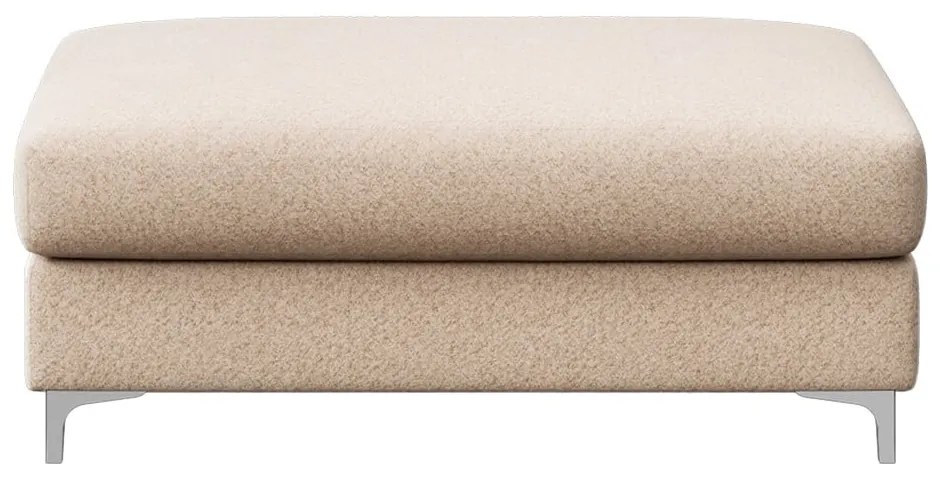 Beżowy podnóżek z materiału bouclé Rene – Rodier