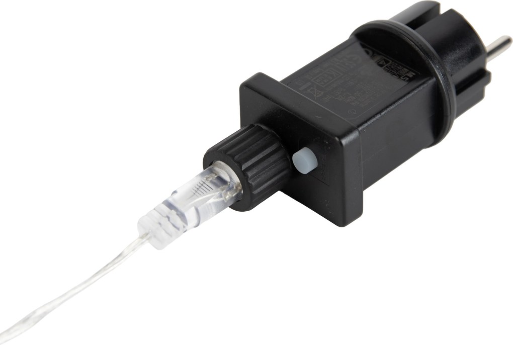 Zestaw 3 świątecznych reflektorów Biały Jeleń z LED i timerem IP44 - Shika