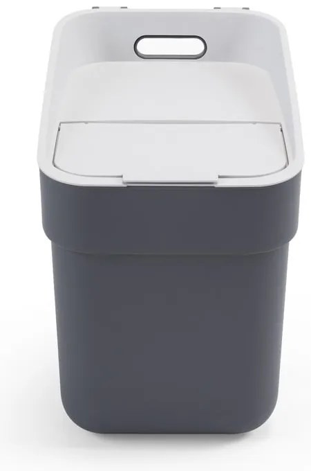 Ciemnoszary kosz na śmieci do segregacji odpadów z plastiku z recyklingu 20 l Ready To Collect – Curver