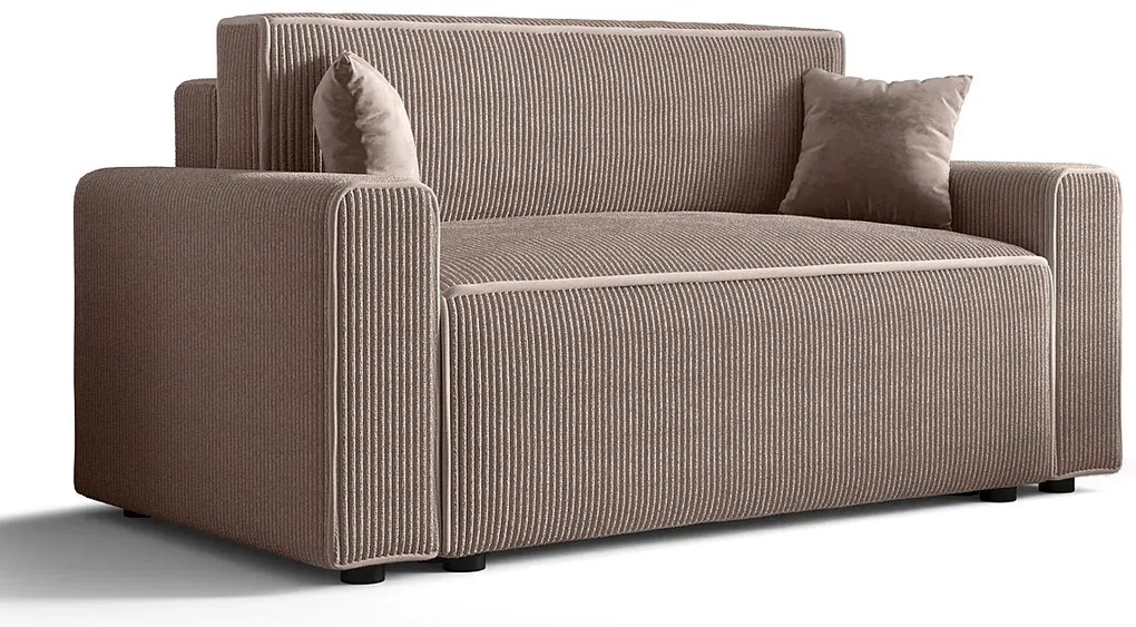 Jasnoróżowa rozkładana sofa z pojemnikiem A7-R74