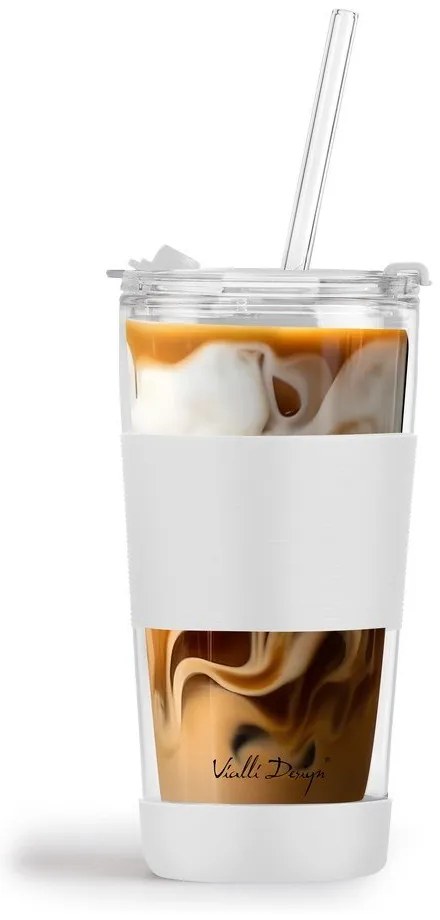 Biały kubek termiczny 600 ml Fuori – Vialli Design