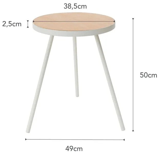 Okrągły stolik 48x49 cm Tower – YAMAZAKI