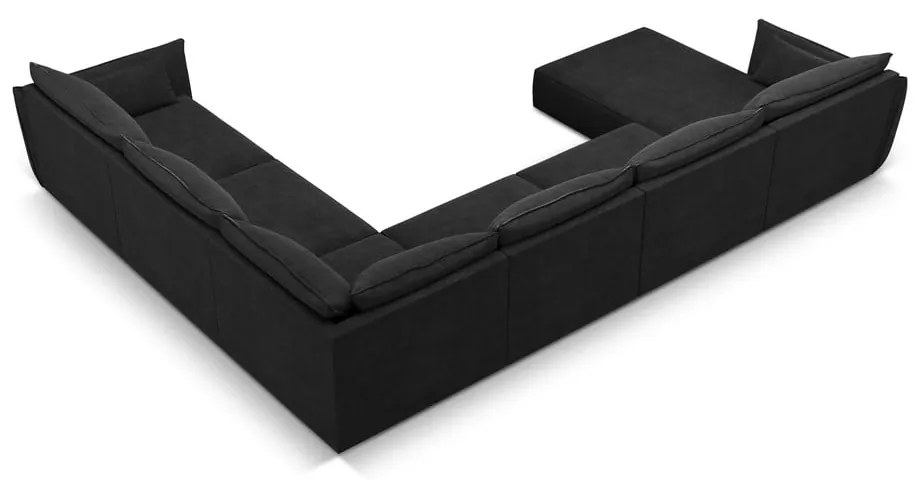 Ciemnoszary narożnik (prawostronny) Vanda – Mazzini Sofas