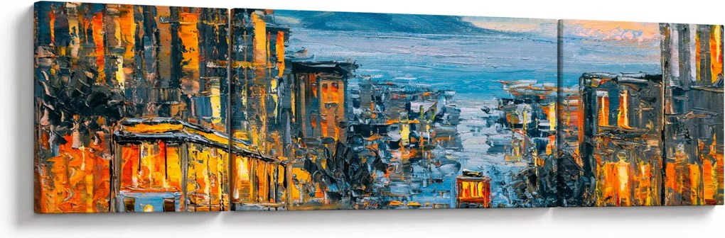 Obraz - Cable Car, San Francisco (170x50 cm)