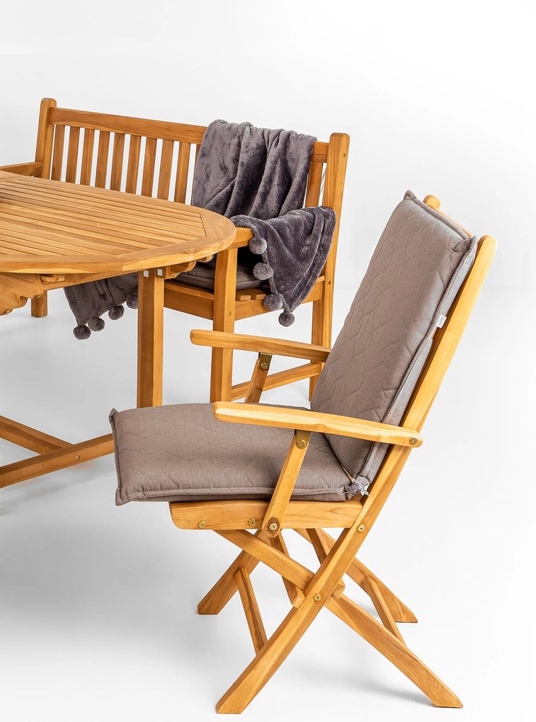 TAMAN LEVERTON FSC® - ogrodowe składane krzesło tekowe - Towar rozpakowany (N365,N513)