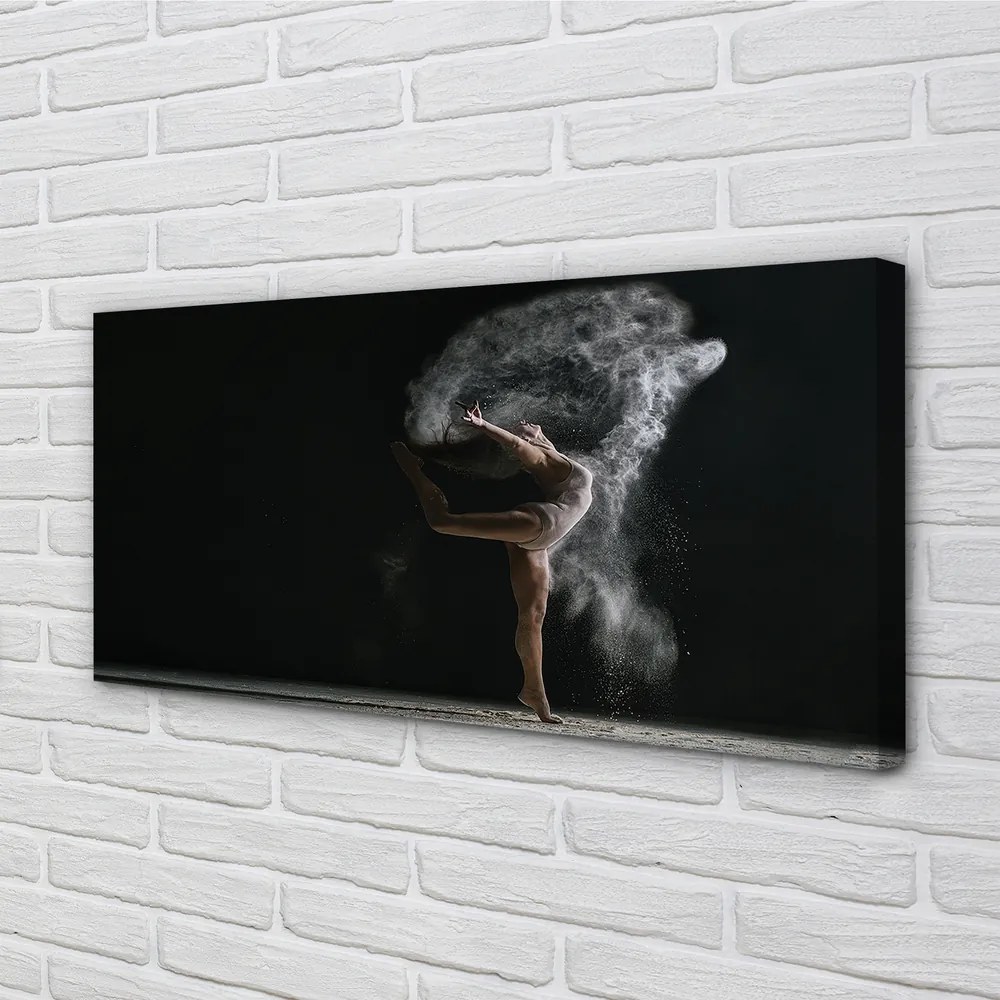 Duży obraz na płótnie Kobieta w Dymie