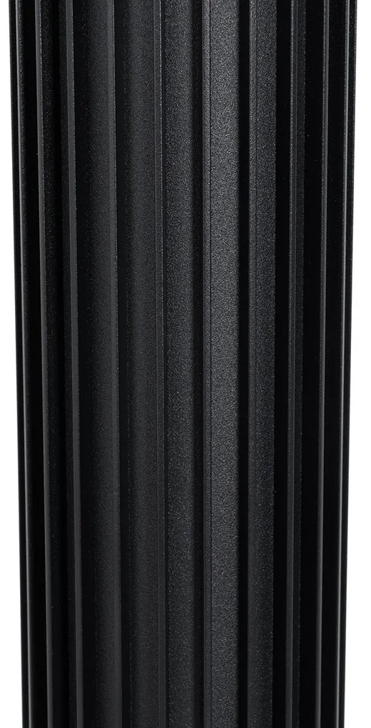 Designerski słup ogrodowy czarny 50 cm IP44 - Boris