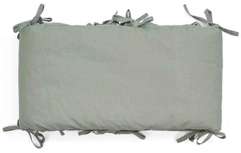 Zielony ochraniacz do łóżeczka z bawełny organicznej 180 cm Laily – Kave Home