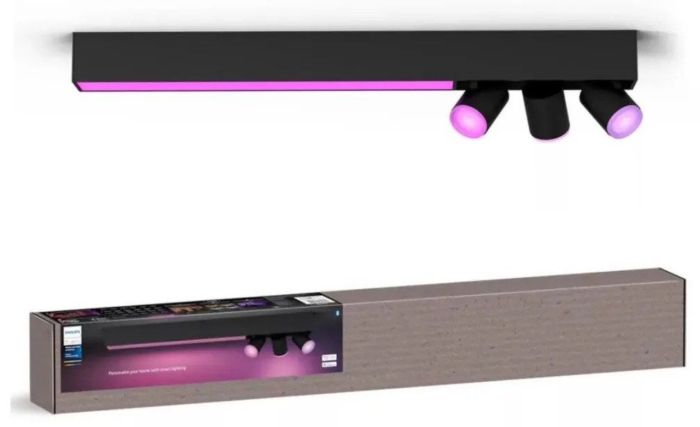 Philips LED RGBW 3xGU10/4,2W + LED/11W ściemnialna lampa Hue CENTRIS