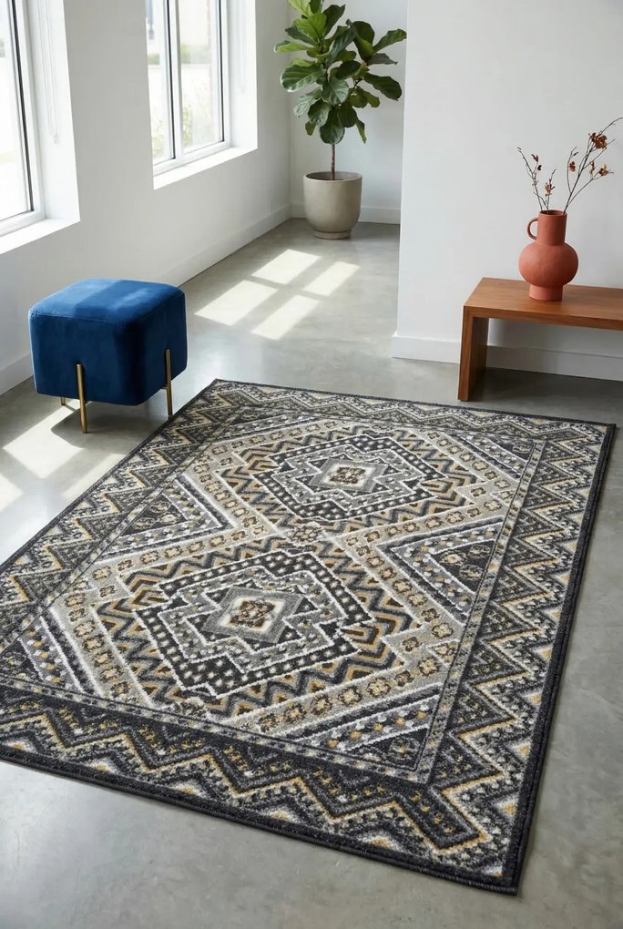 Wzorzysty dywan do salonu T9-A90