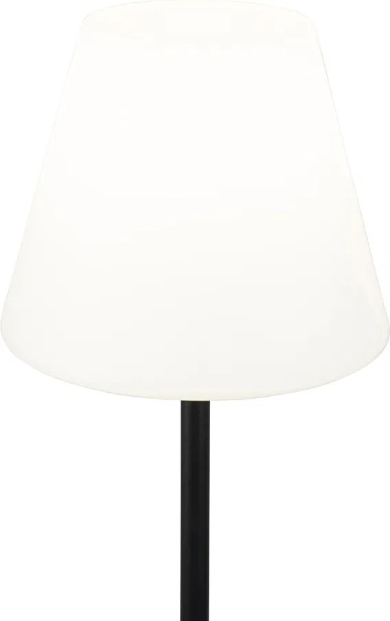 Inteligentna lampa podłogowa czarna z białym kloszem 35 cm IP65 z WiFi A60 - Virginia