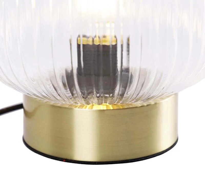 Lampa stołowa art deco mosiądz - Karel ArtDeco Oswietlenie wewnetrzne