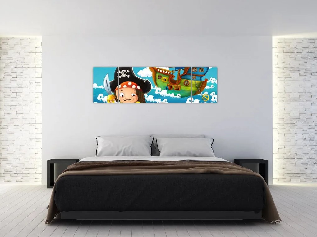 Obraz - Skarb piratów (170x50 cm)