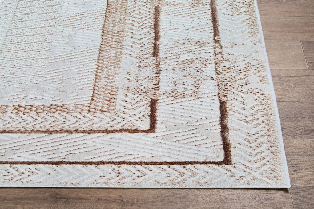 Dywan vintage Beyond Ramki beżowy 160 cm x 220 cm