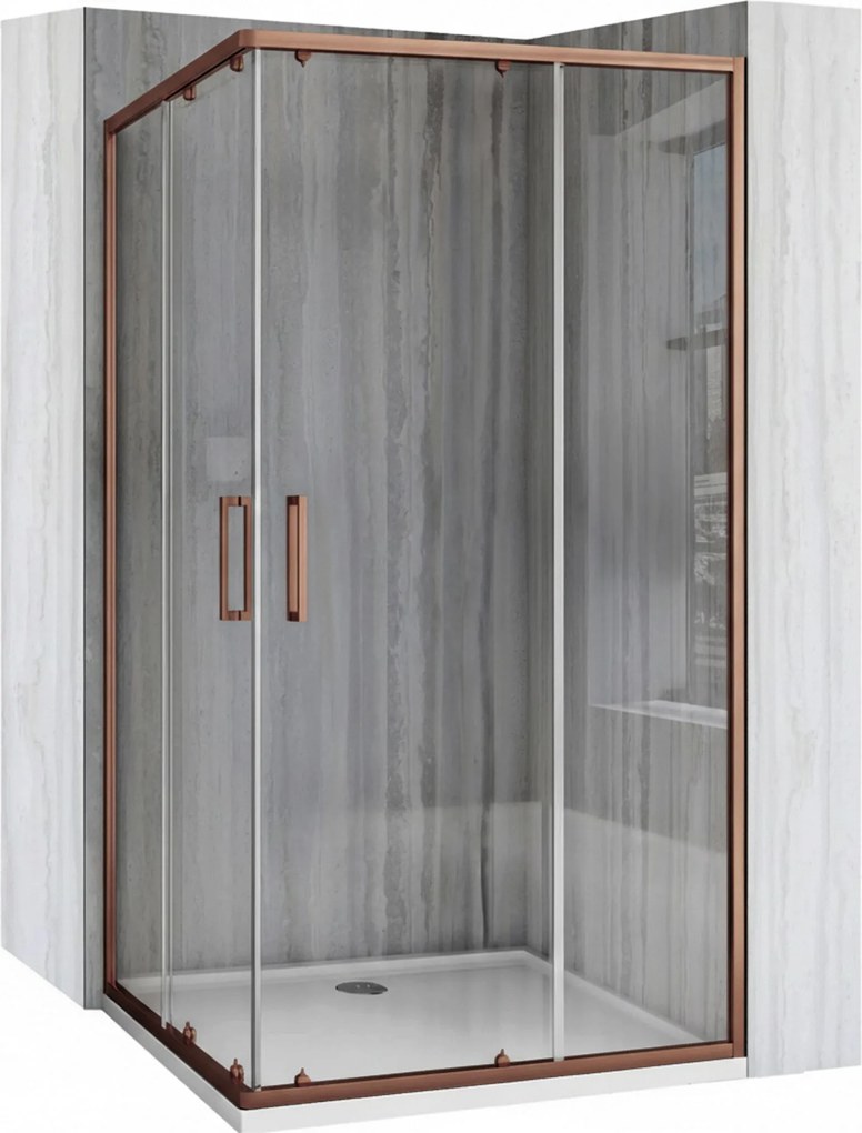 Kabina prysznicowa Rea City 80x100 Miedź Szczotkowana