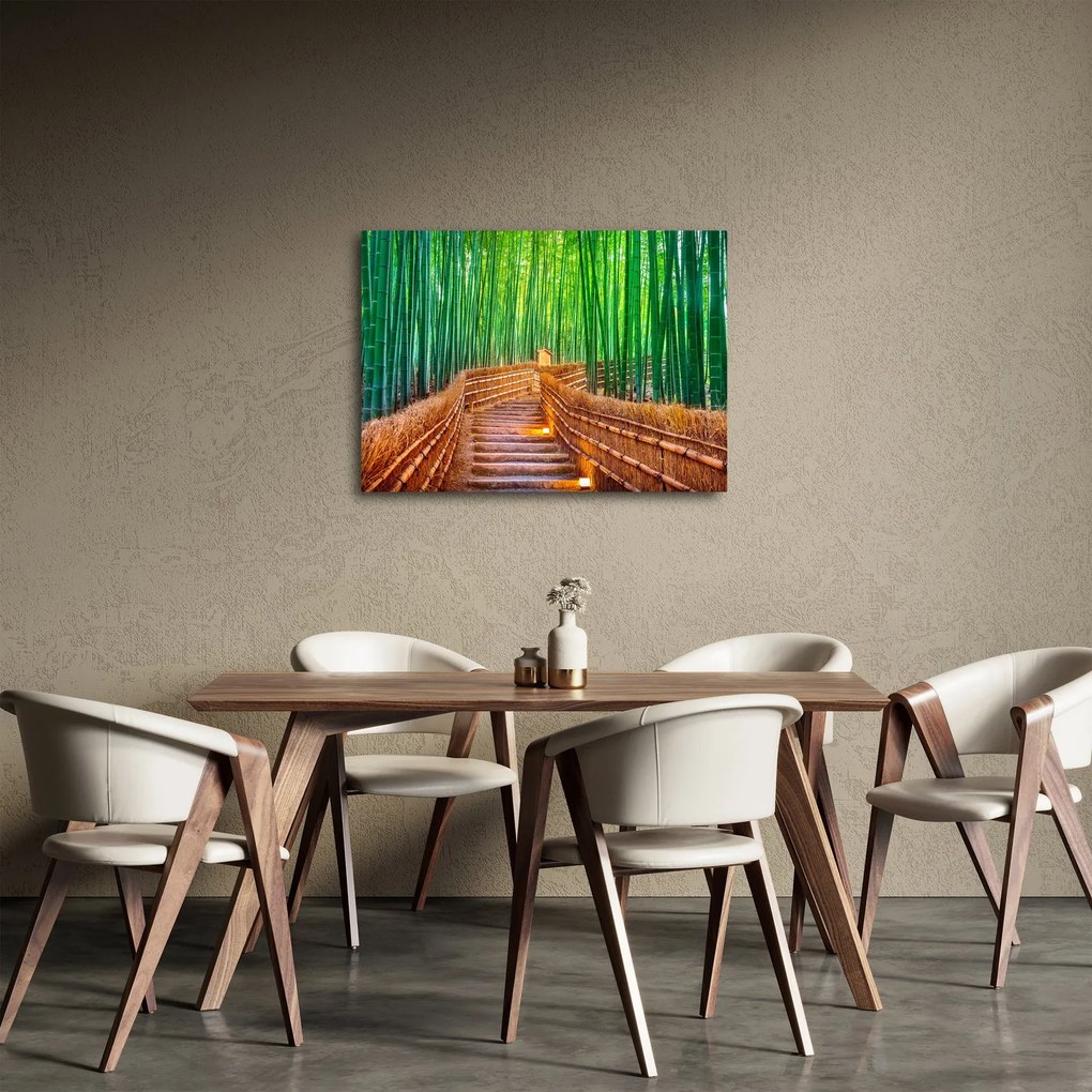 Obraz - Japoński las bambusowy (70x50 cm)