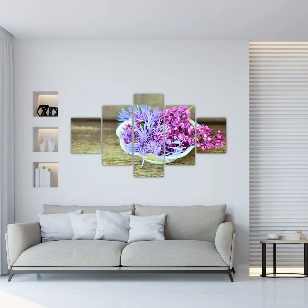 Obraz - fioletowa roślina (125x70 cm)