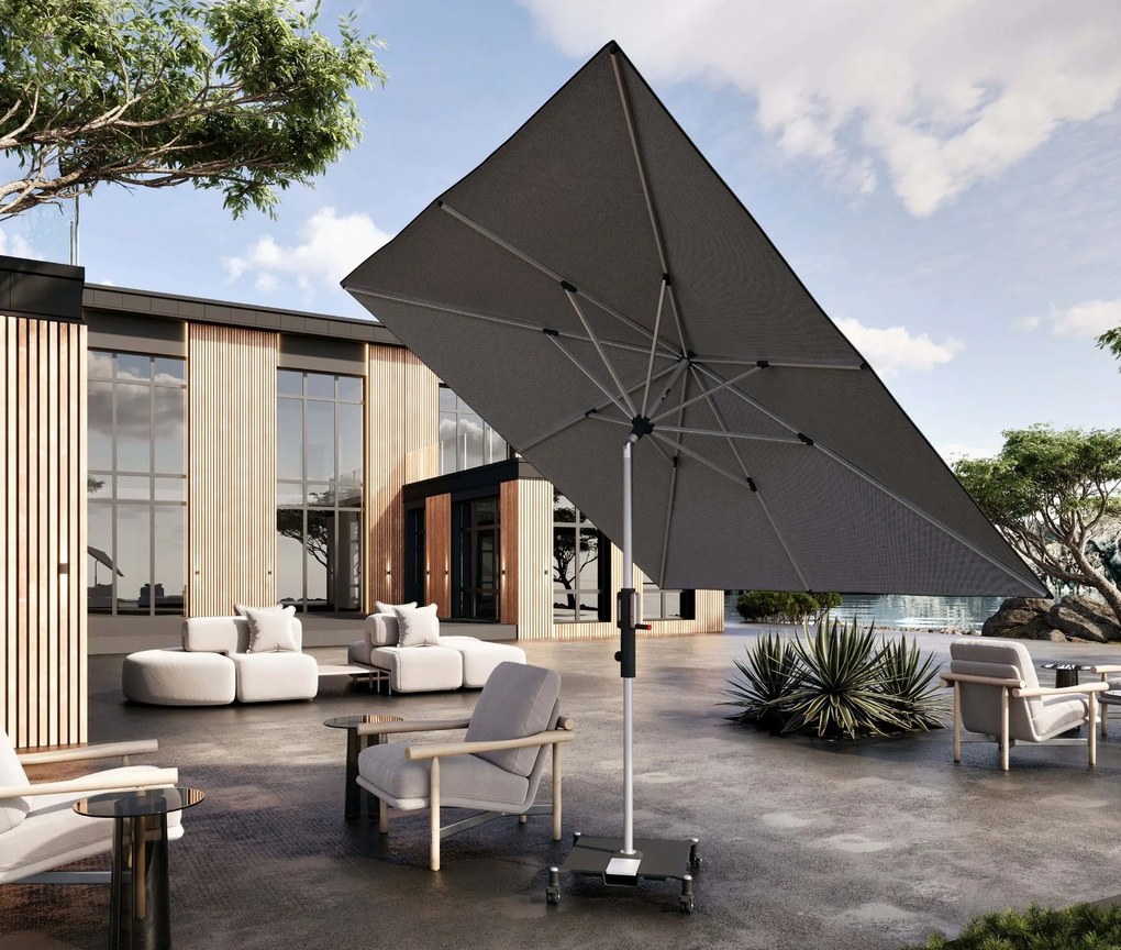 Knirps PHOENIX parasol ogrodowy 245 x 245 cm szary