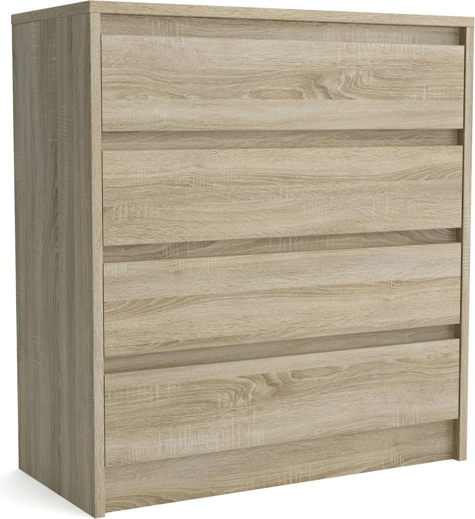 Komoda ASTORRE - Dąb sonoma / 75 cm / 4 szuflady