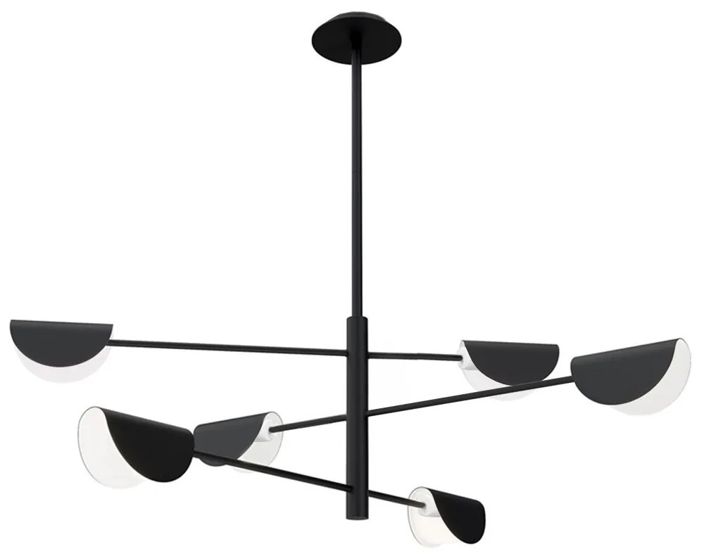 LAMPA SUFITOWA WISZĄCA APP1261-6CP BLACK