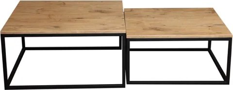 Zestaw stolików kawowych w stylu loft Dual