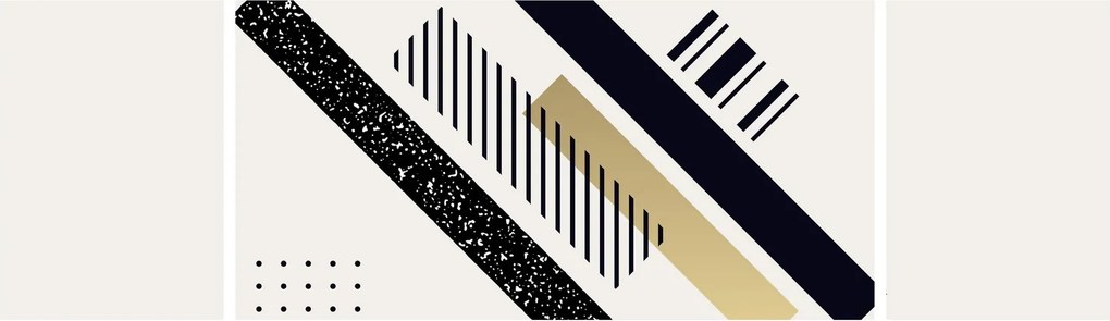 Obraz - Kształty geometryczne N⁰5 (170x50 cm)