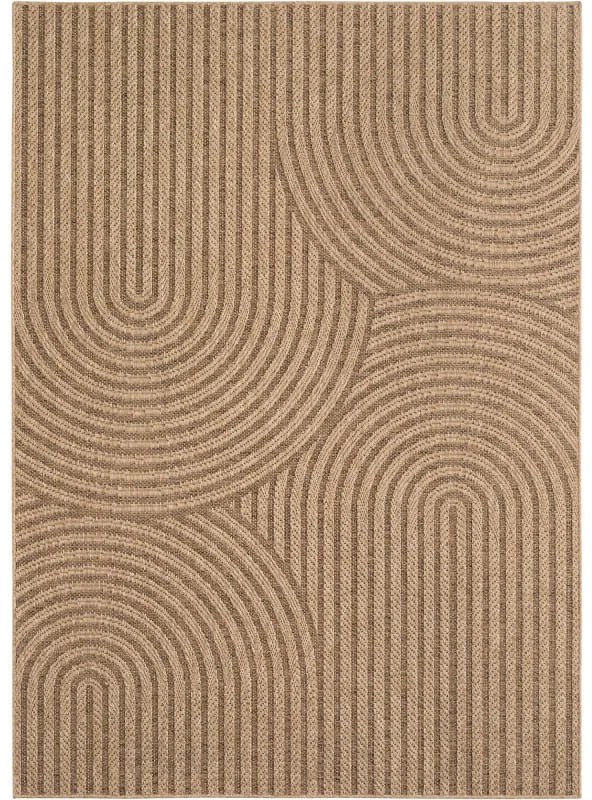 Dywan zewnętrzny Timber Geometria beżowy 120 cm x 170 cm