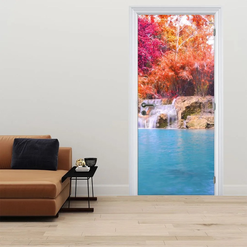 Fototapeta na drzwi - Turkusowa laguna (95x205cm)