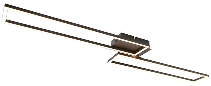 Plafon wydłużony czarny 3-stopniowy ściemniacz - Plazas Novo