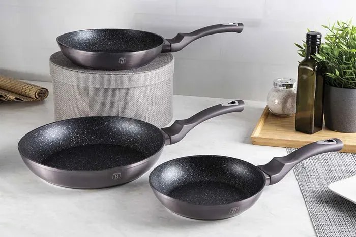 Komplet 3 patelni granitowych na każdy typ kuchenki D6-T95