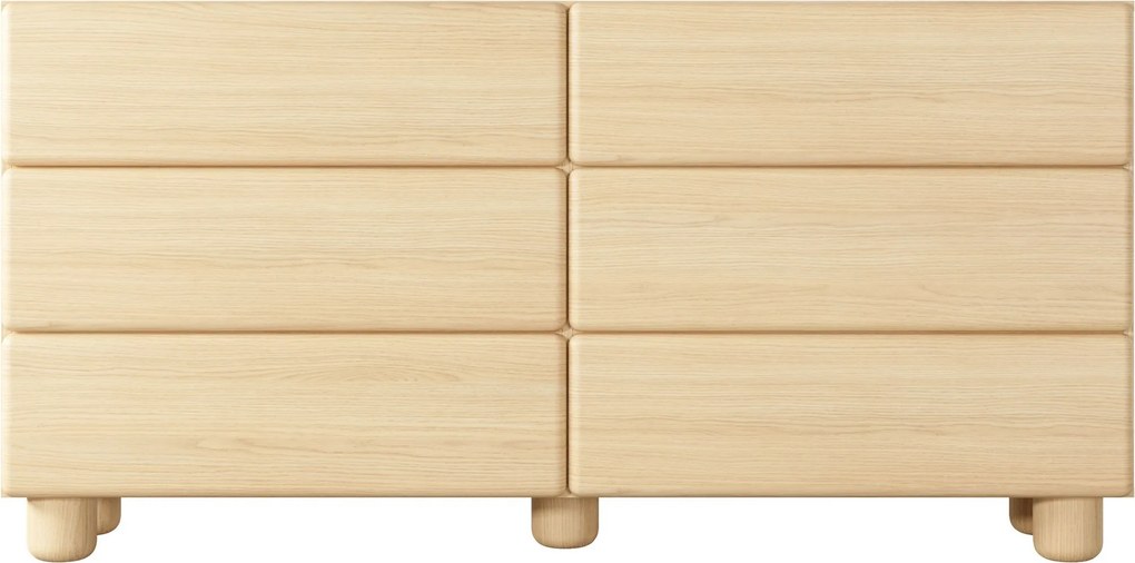 Komoda PALLA 160,1 cm do Salonu Sypialni 6 Szuflad Dąb