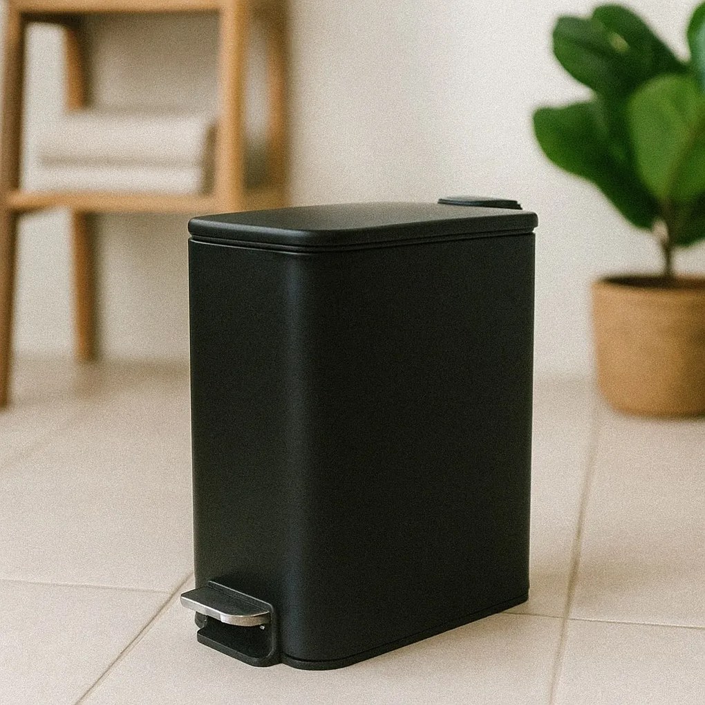 Wąski kosz łazienkowy BALVO, 5 l