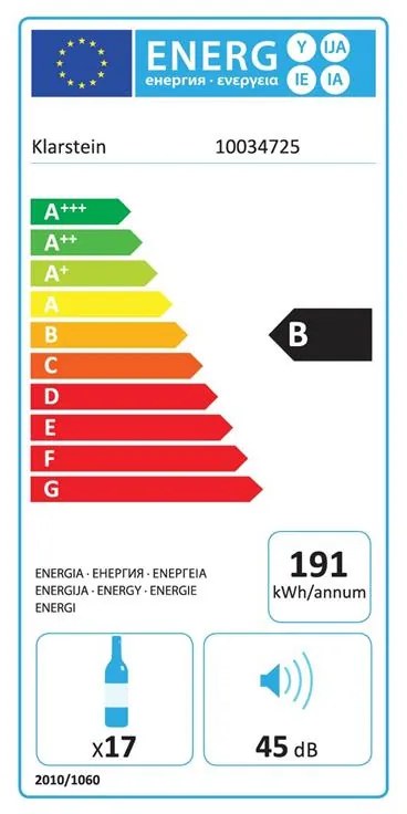 Klarstein Vinovilla 17 Dwustrefowa chłodziarka do wina